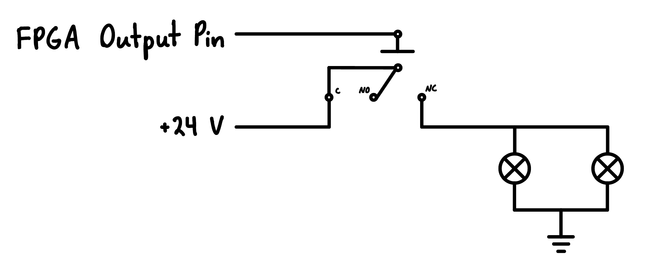 Circuit diagram for the NAC